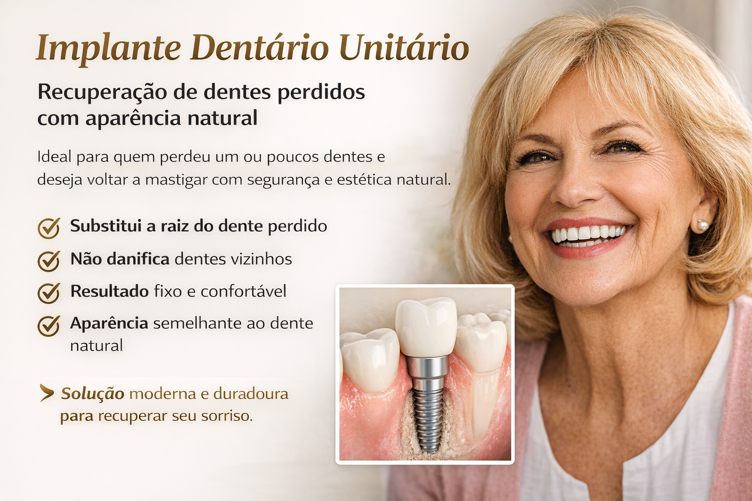 IMPLANTE DENTÁRIO UNITÁRIO vinhedo